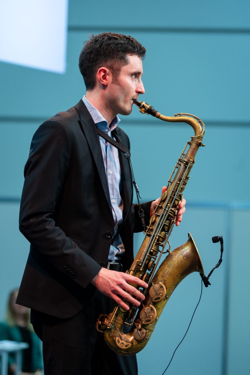 Jörn Kleinbrahm solo am Saxophon